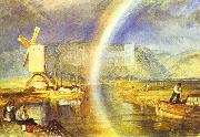 J.M.W. Turner Arundel Castle, with Rainbow. oil painting artist